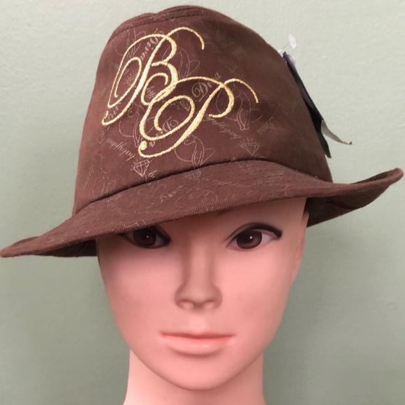 Baby Phat By Kimora Lee Simmons Women\'s Brown Pork Pie Fedora Hat One Size / NWT